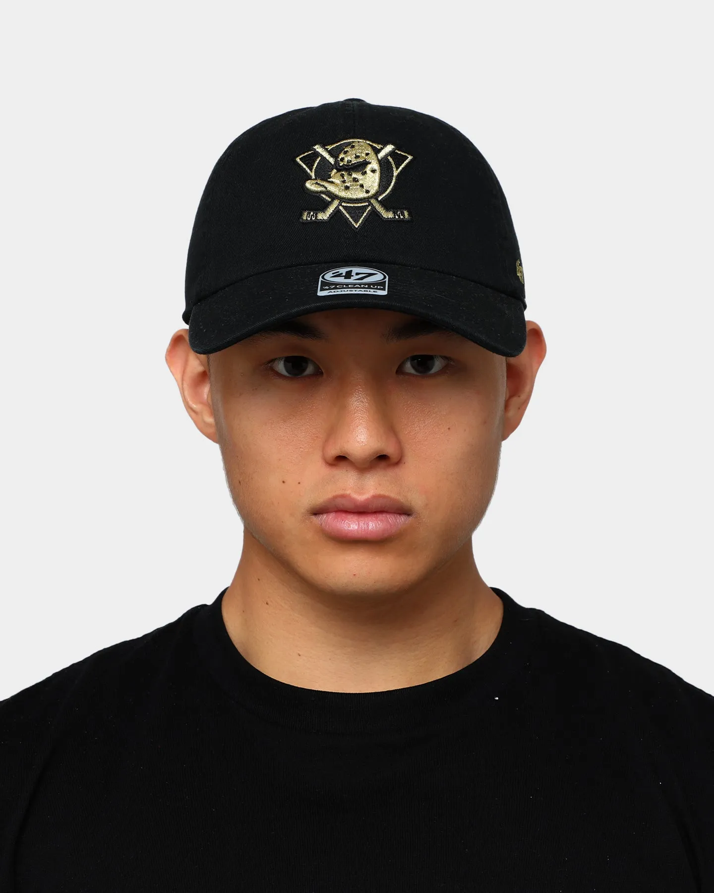 47 Brand Anaheim Ducks Clean Up Strapback Black/Gold