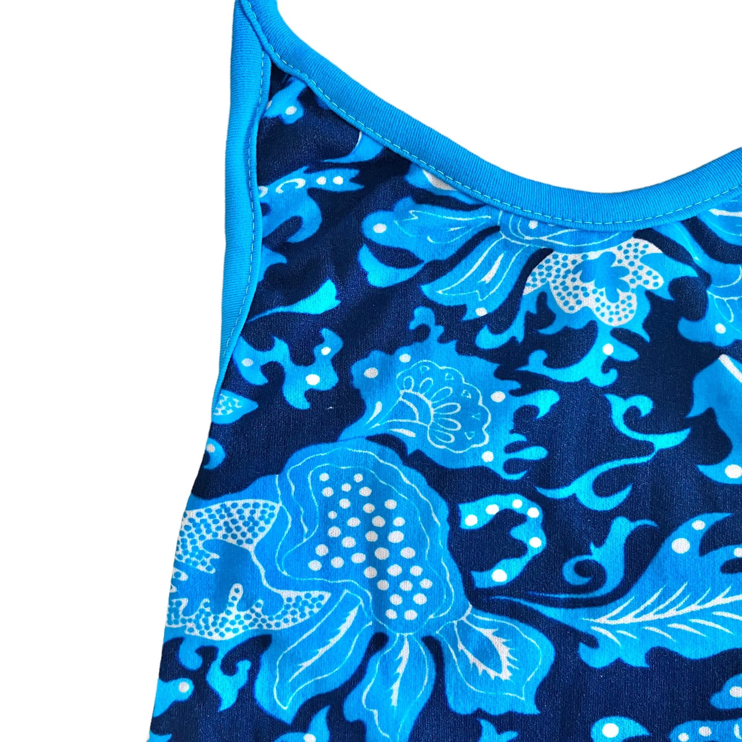 70's Turquoise Swimming Suit / 5-6Y