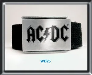 ACDC Black Web Belt