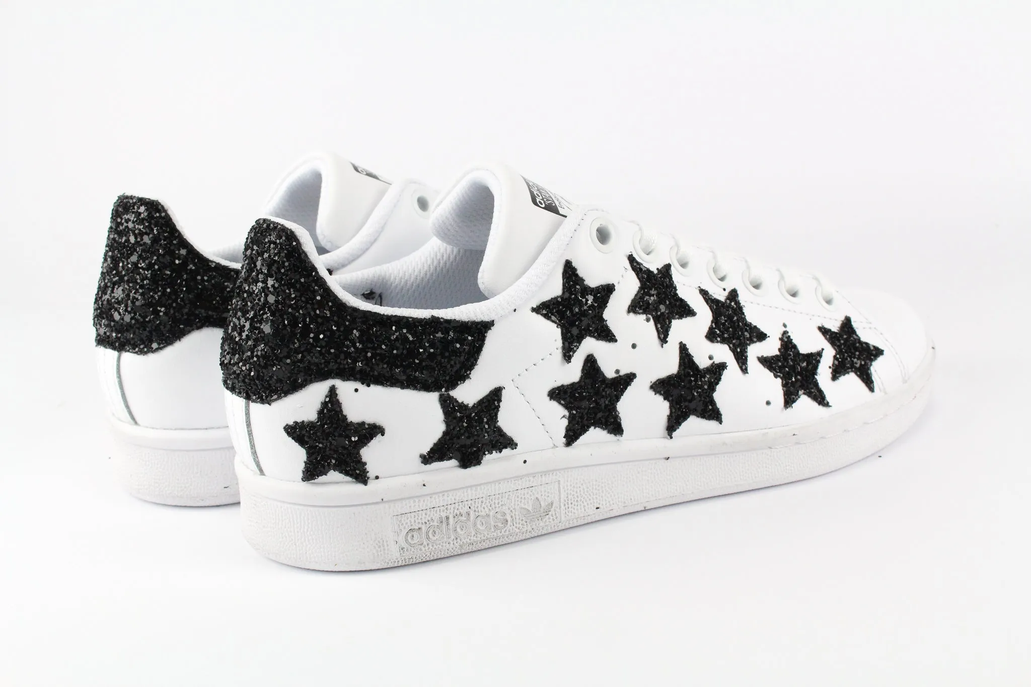 Adidas Stan Smith Stelline Black Silver Glitter