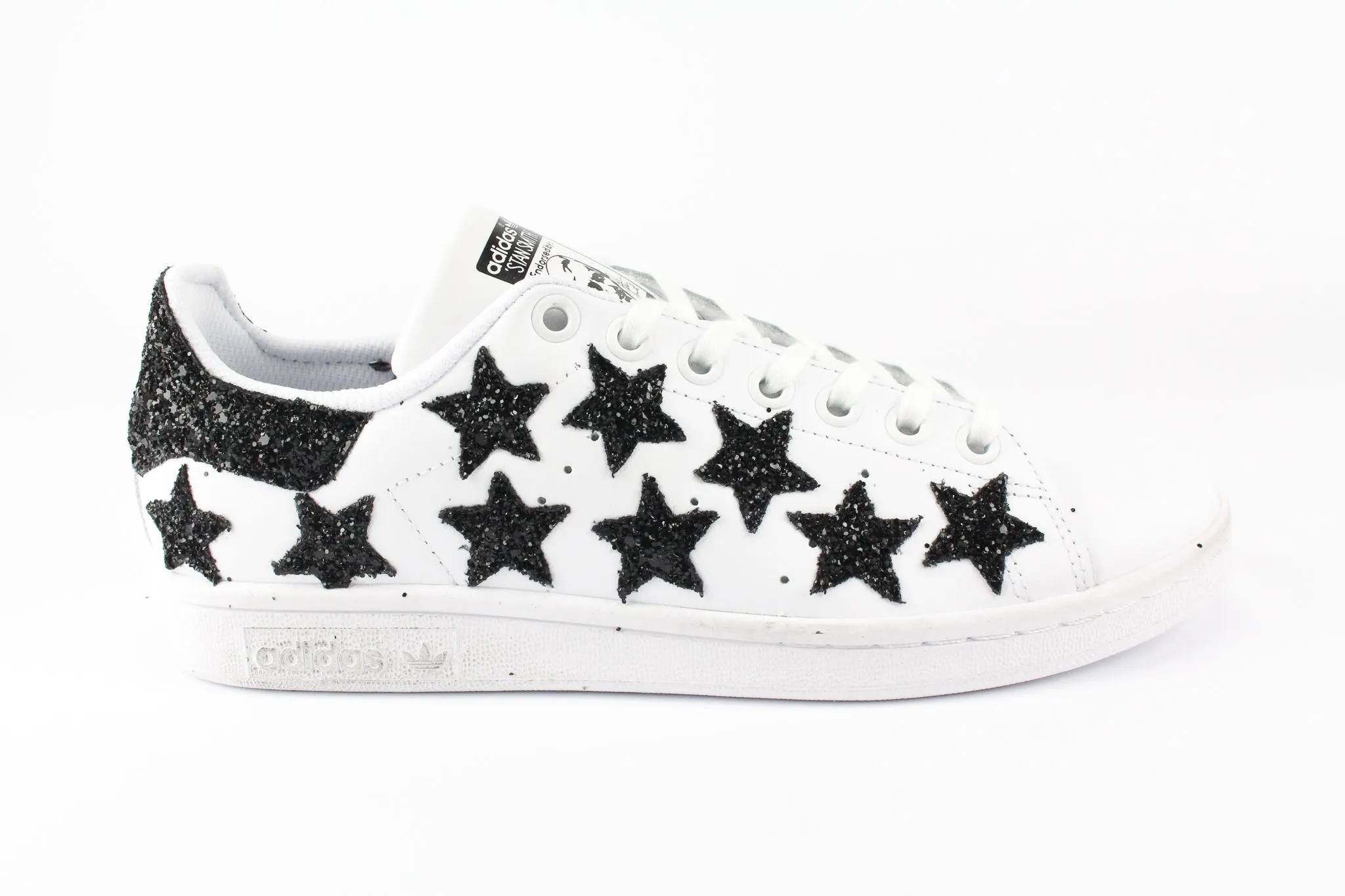 Adidas Stan Smith Stelline Black Silver Glitter