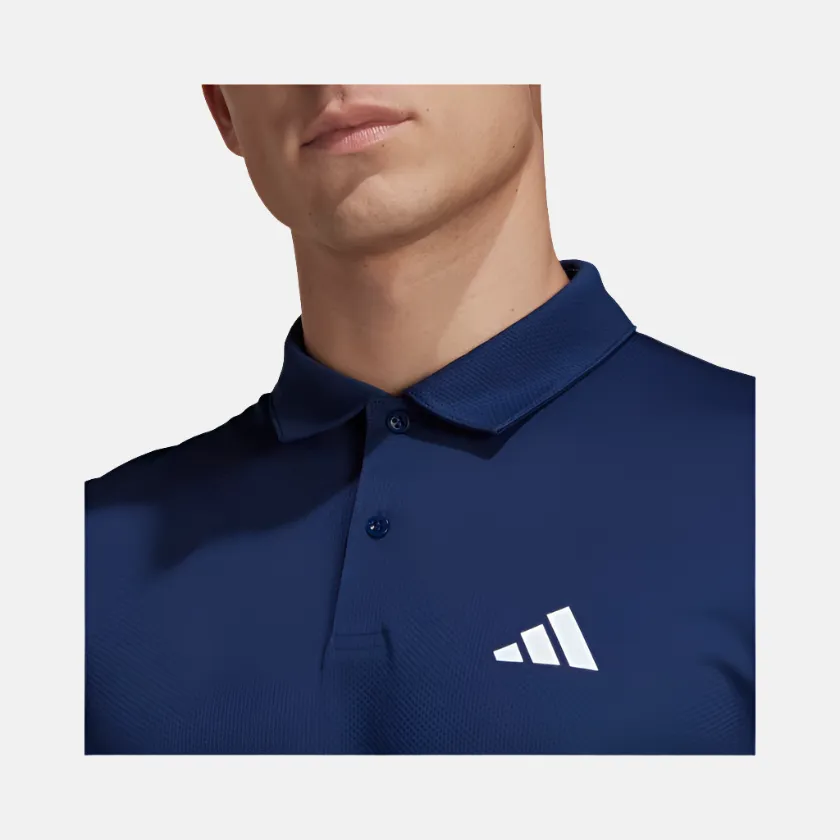 Adidas Train Essentials Men's Training Polo T-shirt -Dark Blue/White