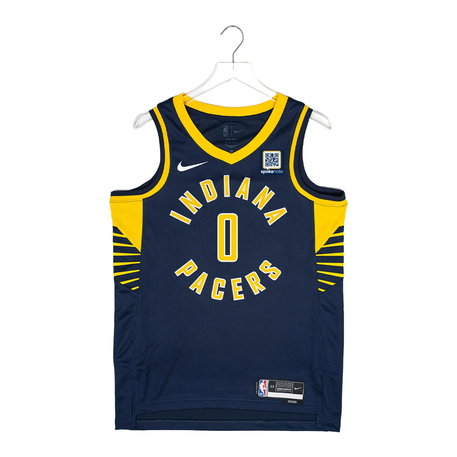 Adult Indiana Pacers #0 Tyrese Haliburton Icon Swingman Jersey by Nike