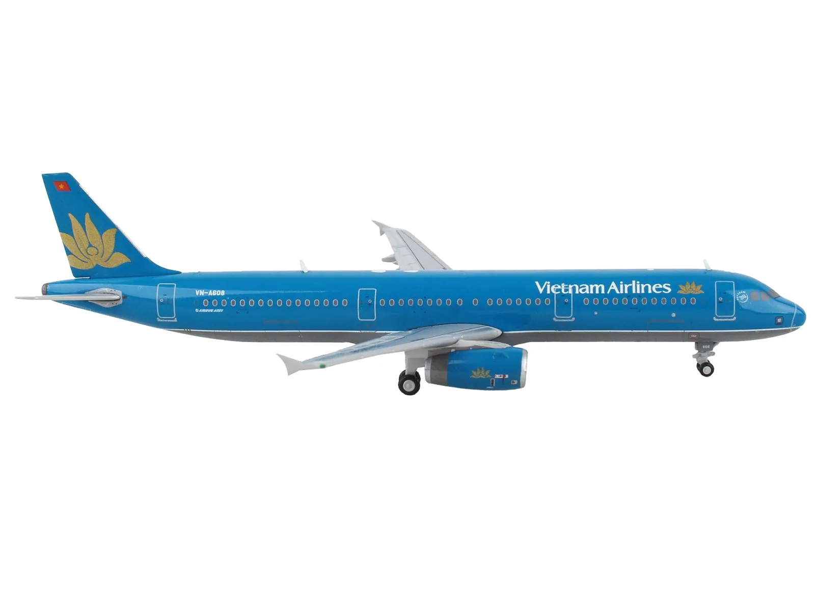 Airbus A321 Commercial Aircraft Vietnam Airlines Blue 1/400 Diecast Model Airplane by GeminiJets