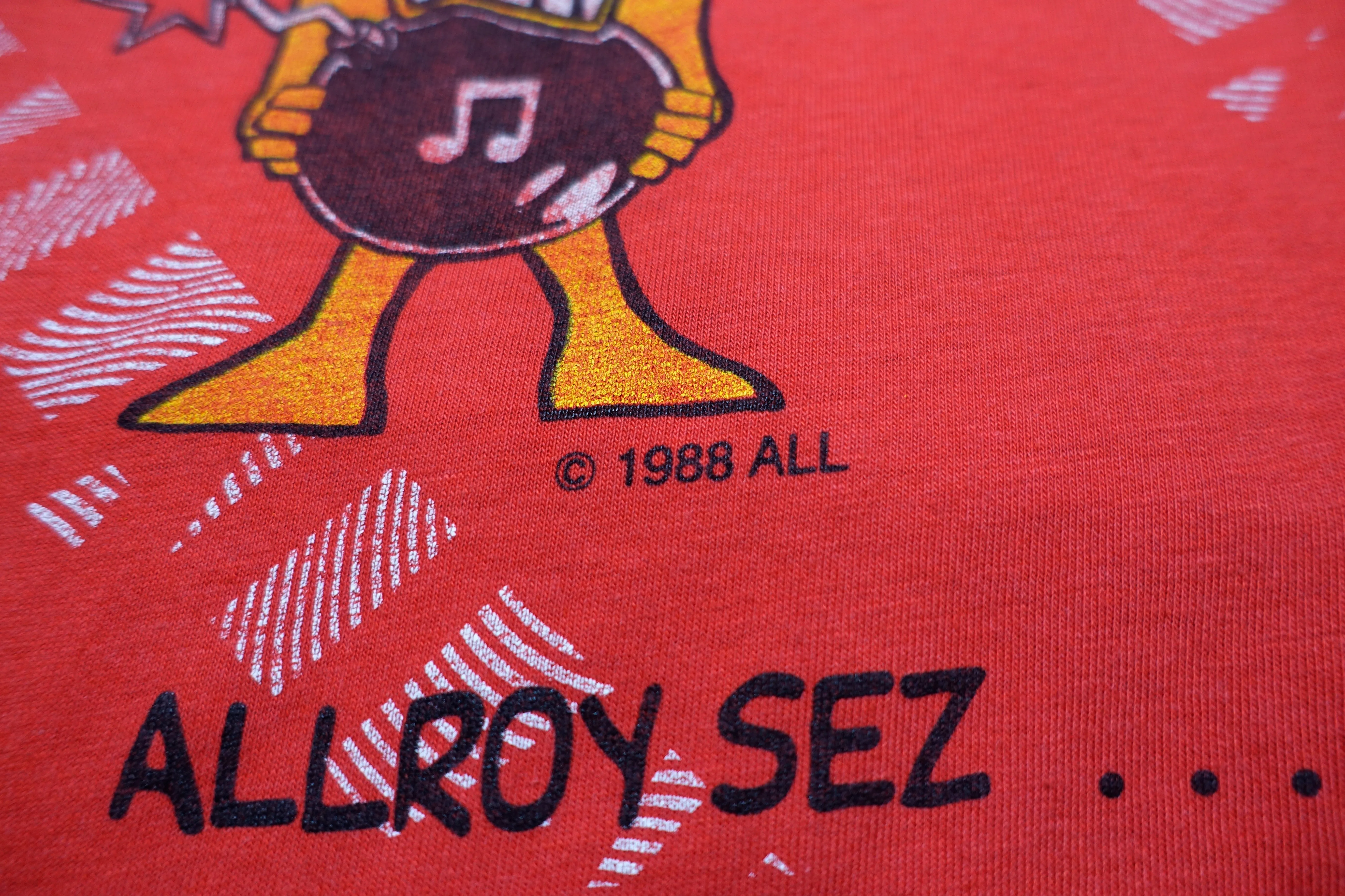 ALL - Allroy Sez... 1988 Tour Shirt (Hanes 50/50) Size Large