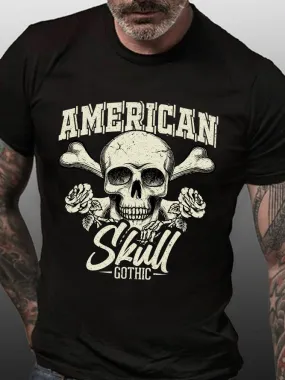 American Skull Gothic T-Shirt