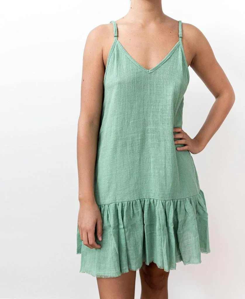 AMY DRESS | Surf Green