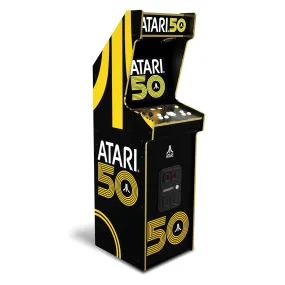 Arcade1Up Atari 50th Anniversary Deluxe Arcade Machine for Home, Over 5-Foot-Tall Cabinet with Over 50 Classic Games