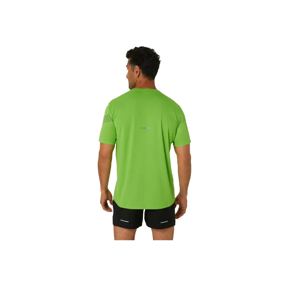 ASICS Men's Icon Short Sleeve Top (Electric Lime/French Blue)