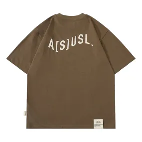 A[S]USL WAVE LOGO TEE-BROWN