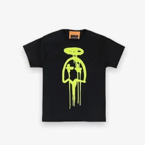 B Wood Drip Ghost Tee Black