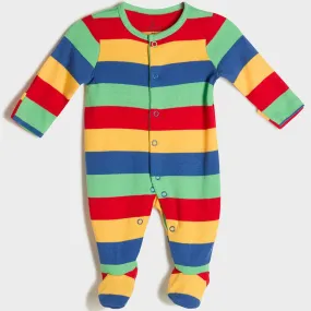 Baby Sleepsuit with Striped Pattern