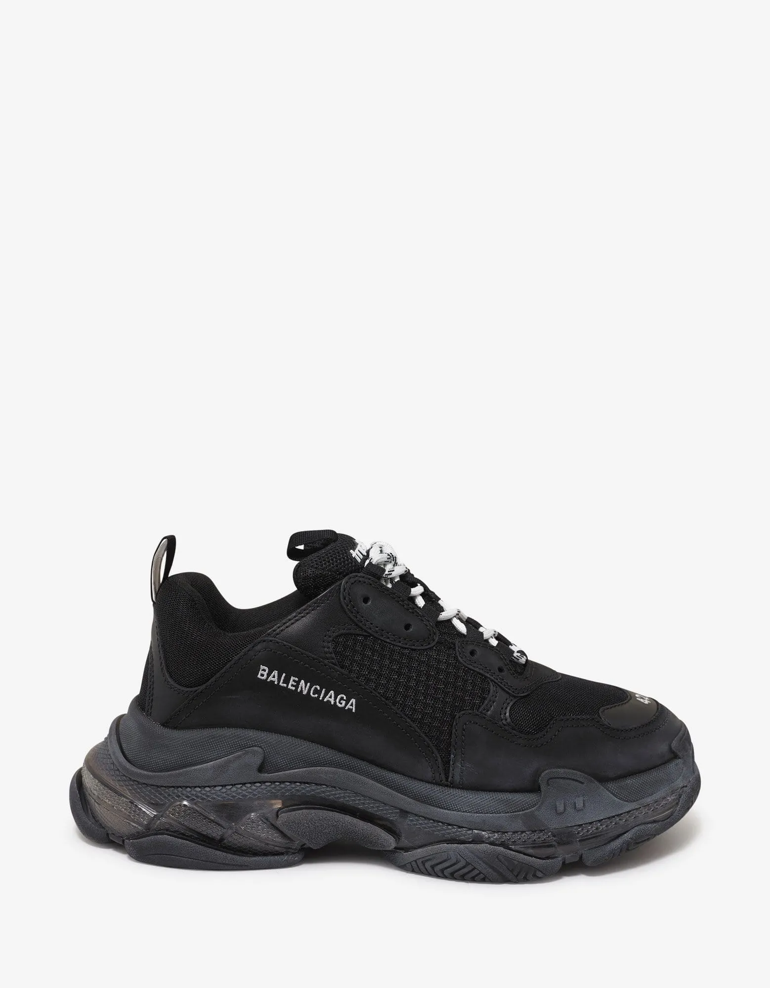 Balenciaga Triple S Clear Sole Black Trainers