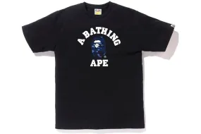 BAPE CAMO COLLEGE TEE BLACK / NAVY