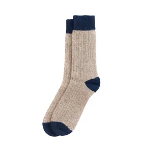 Barbour Houghton Sock Stone / Navy