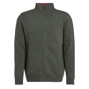 Barbour Nelson Essential Full Zip Knit Seaweed