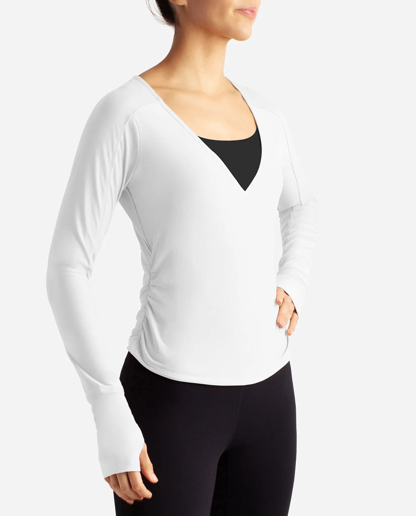 Barre Wrap Long Sleeve Top