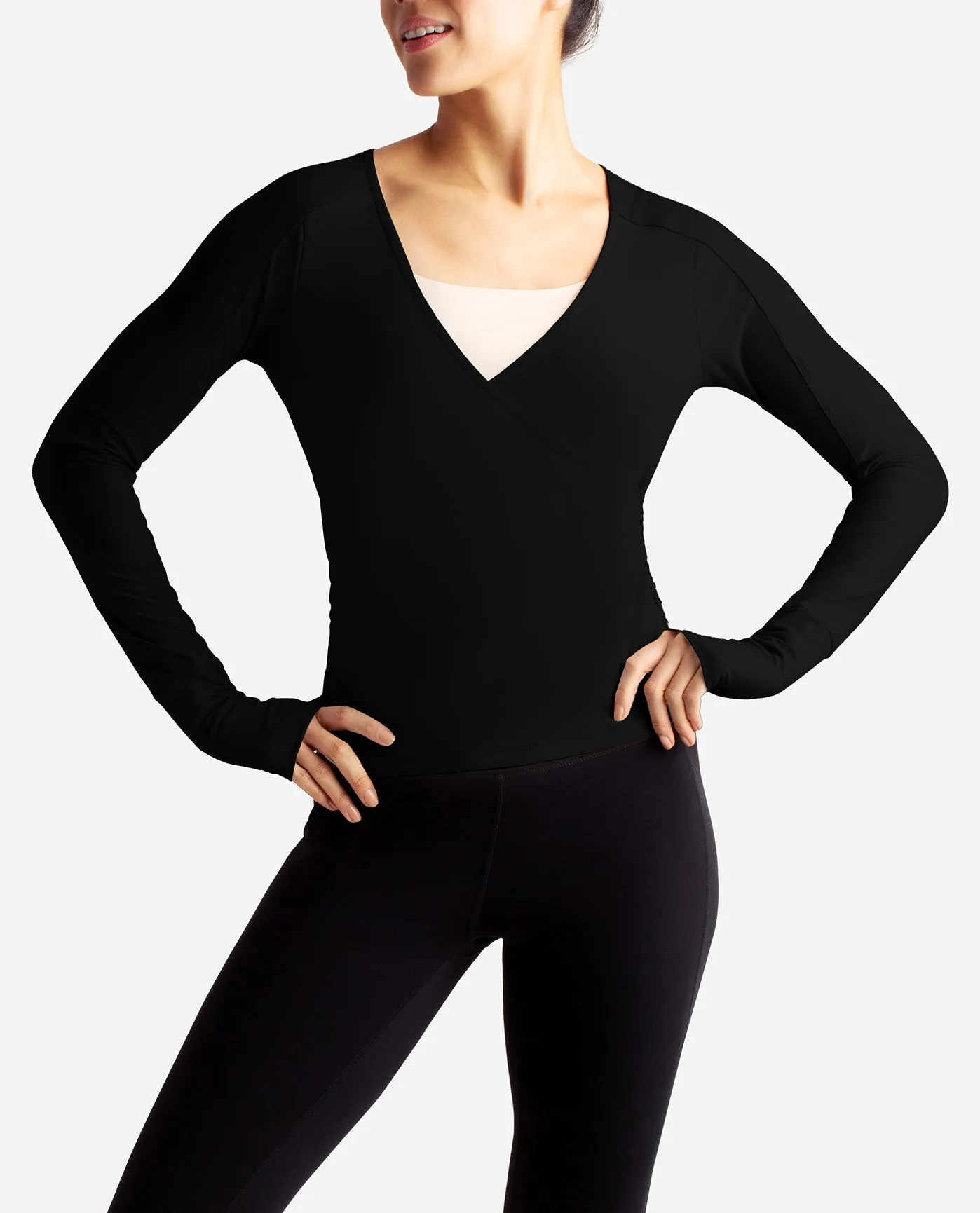 Barre Wrap Long Sleeve Top