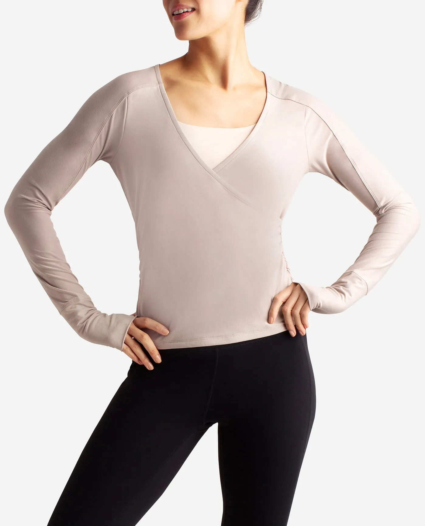 Barre Wrap Long Sleeve Top