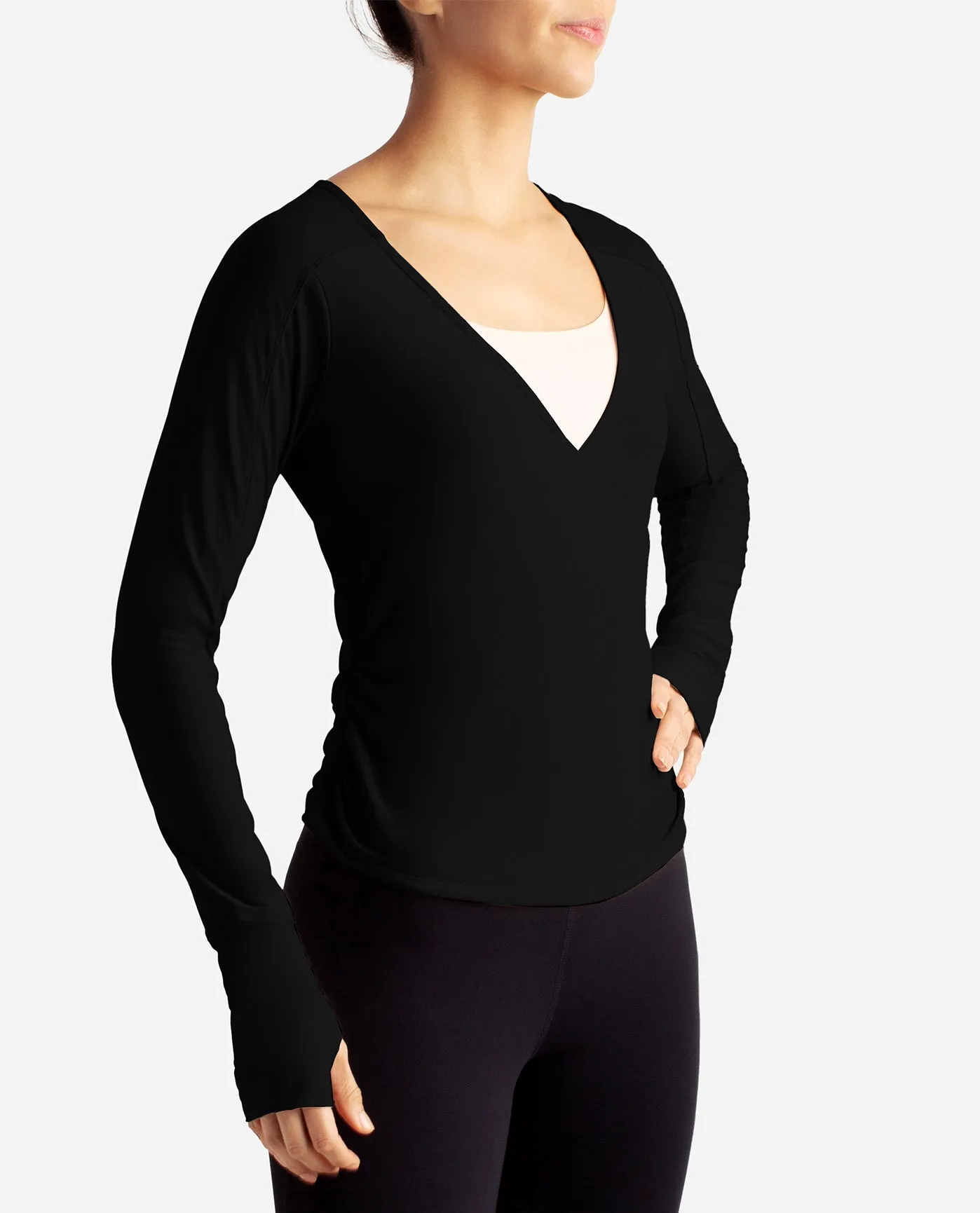 Barre Wrap Long Sleeve Top