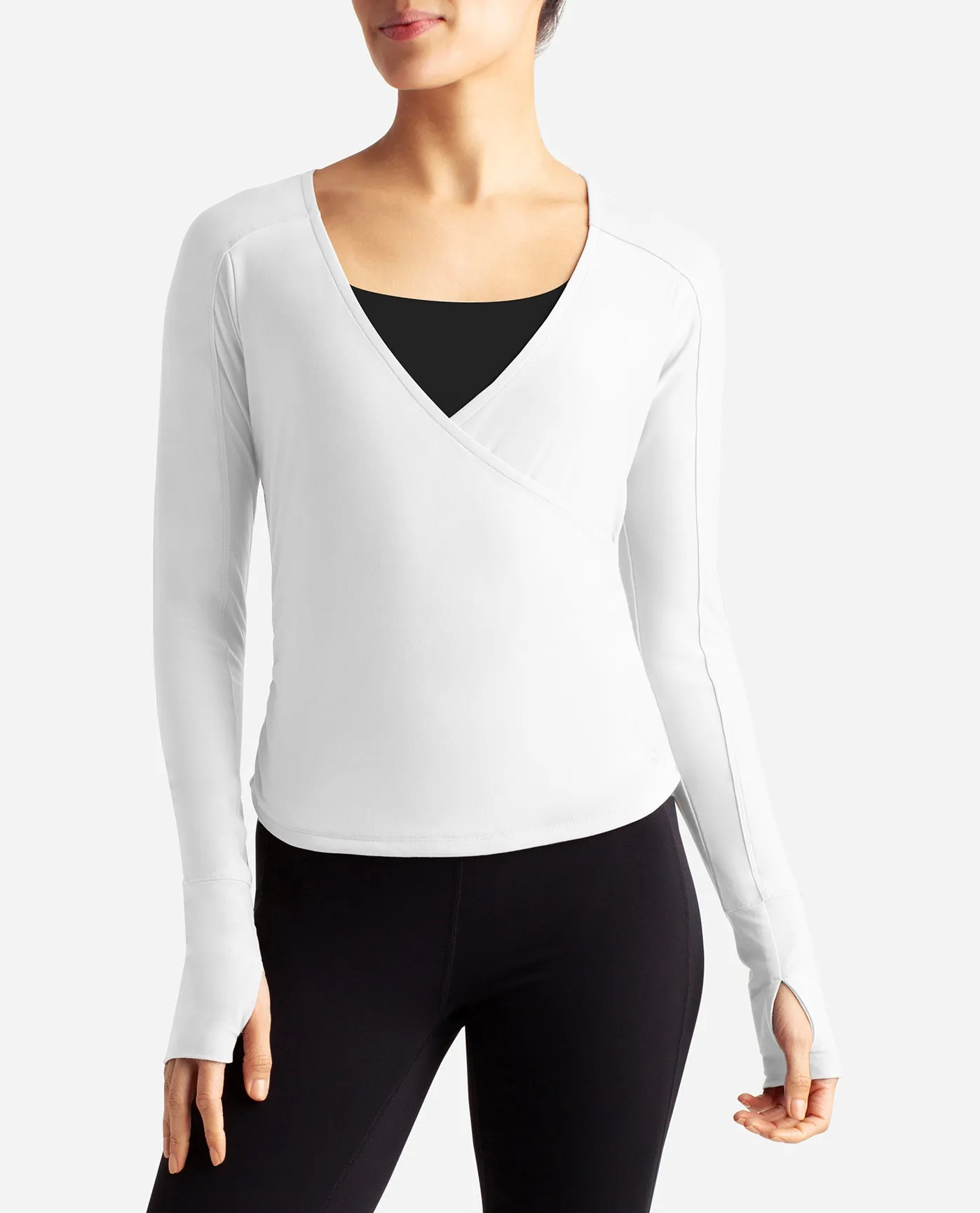 Barre Wrap Long Sleeve Top