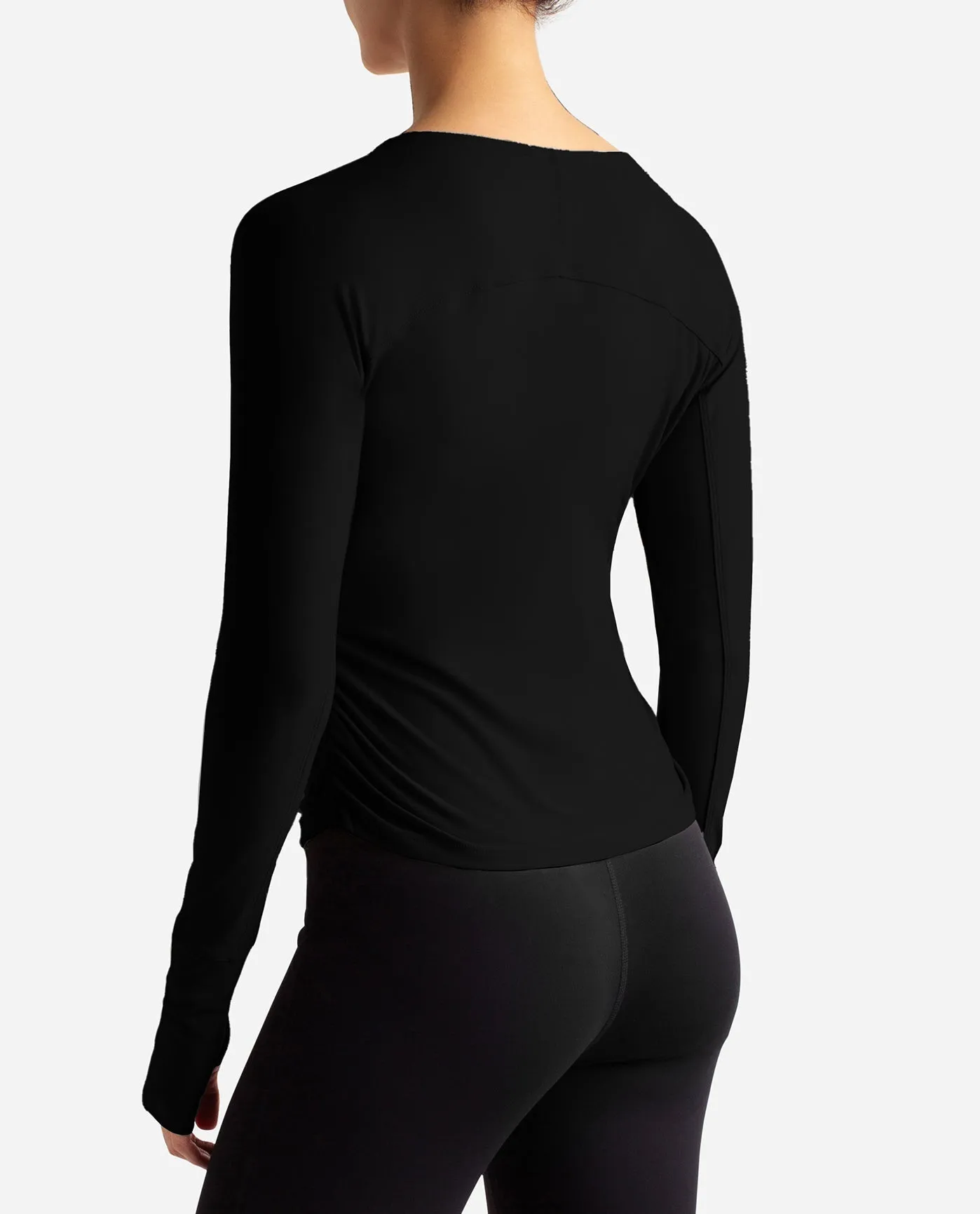 Barre Wrap Long Sleeve Top