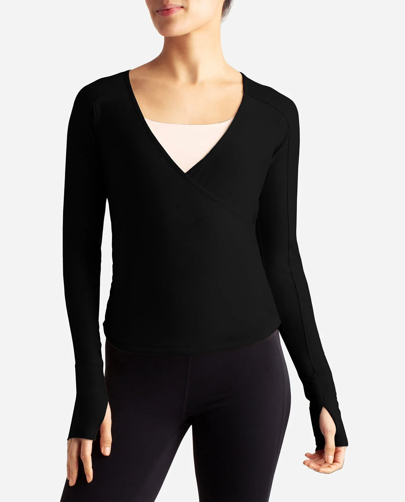 Barre Wrap Long Sleeve Top