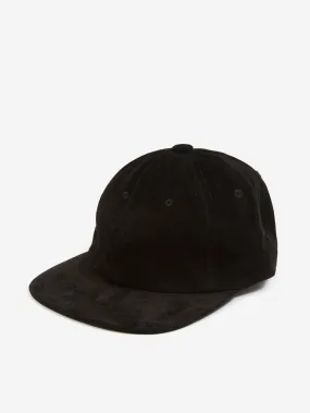 Beams Plus 6 Panel Suede Cap - Black