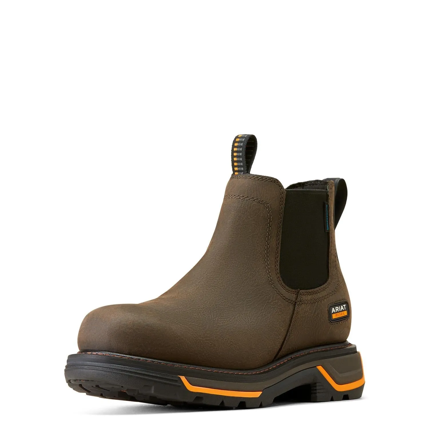 Big Rig Chelsea Waterproof Work Boot Iron Coffee