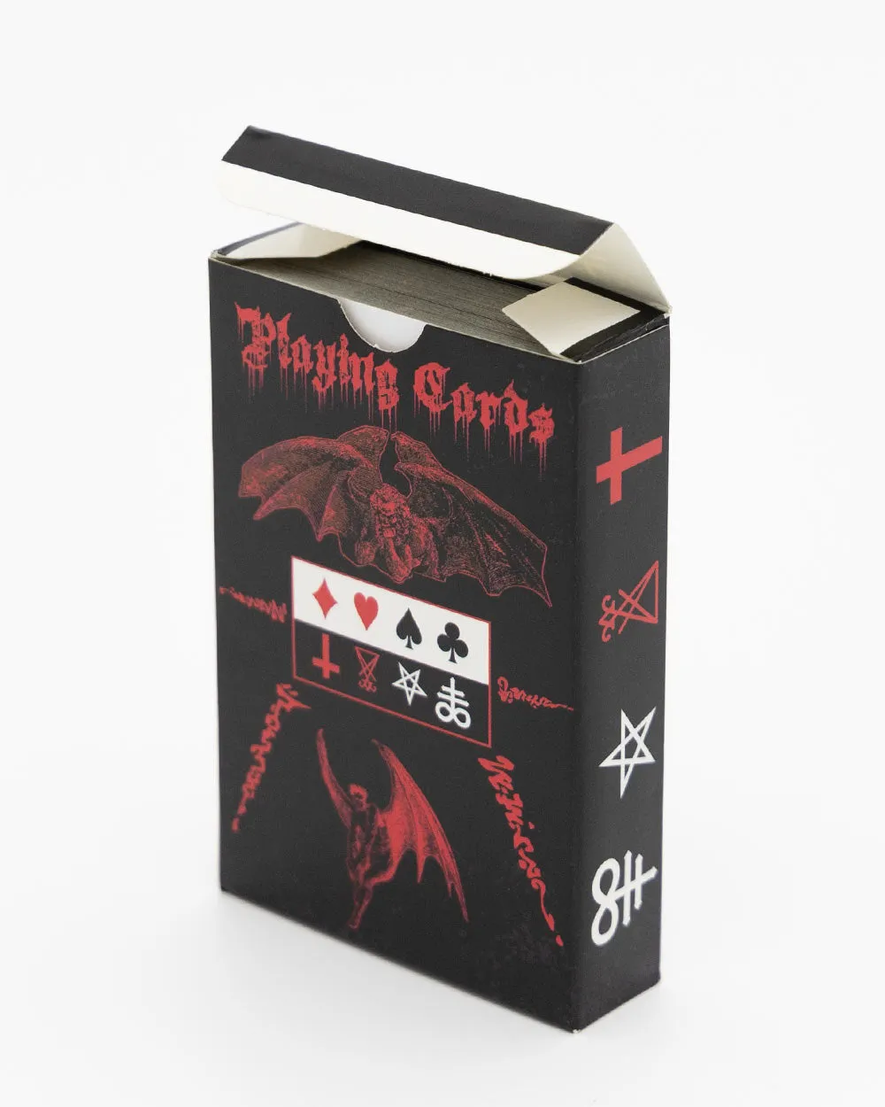 Black Satanic Playing Cards