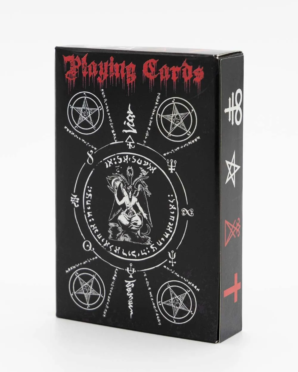 Black Satanic Playing Cards