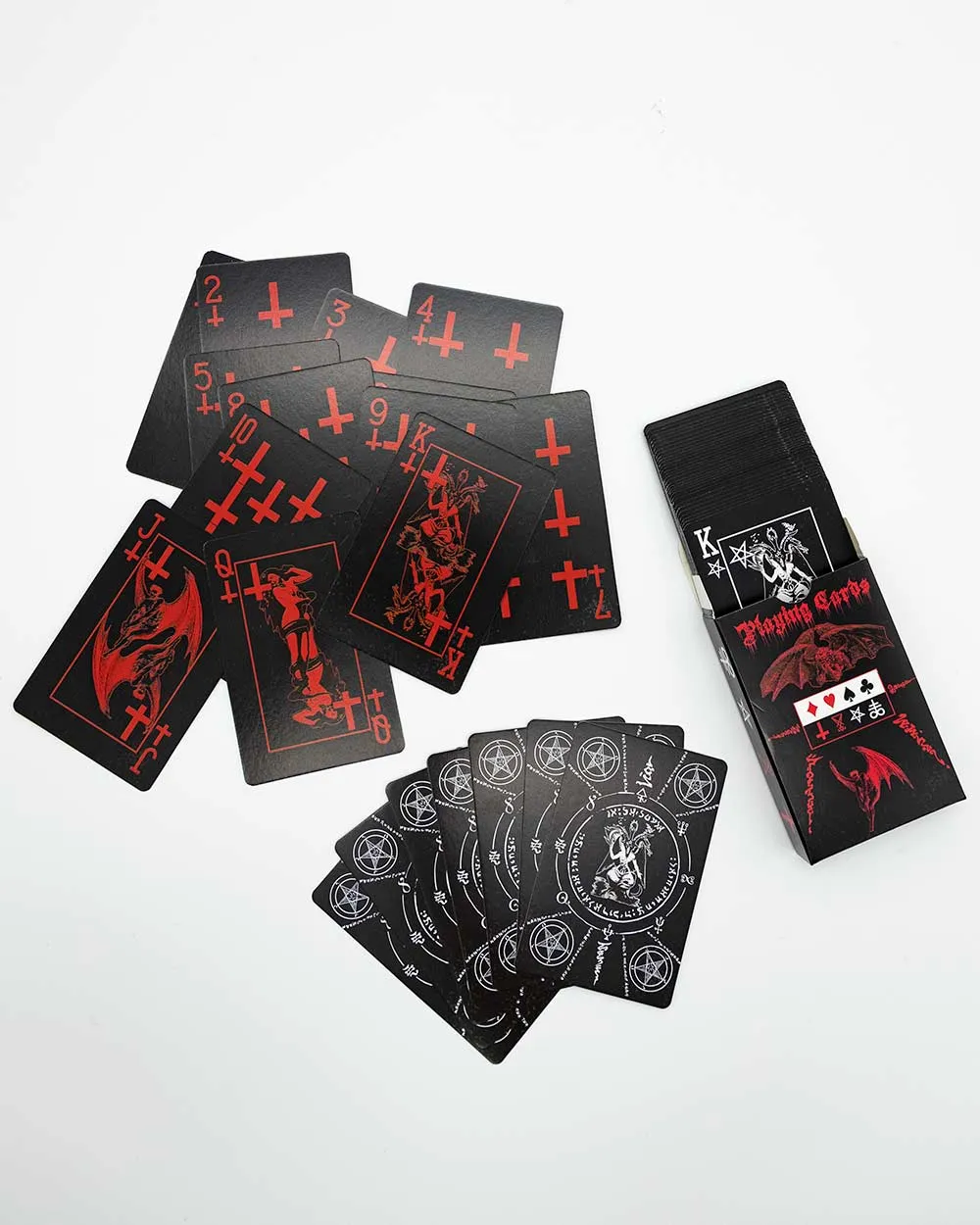 Black Satanic Playing Cards