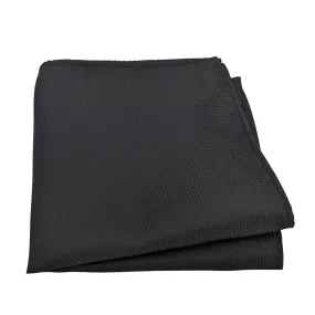 Black Textured Pocket Square