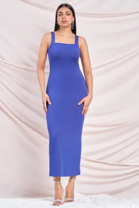 Blue Bodycon Maxi Dress