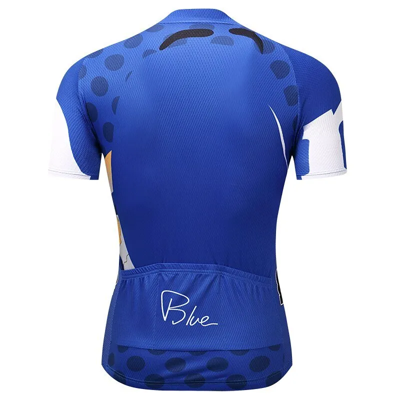 BLUE m TEAM PRO cycling jersey 9D pad bibs shorts set