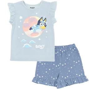 Bluey T-Shirt and French Terry Shorts Outfit Set