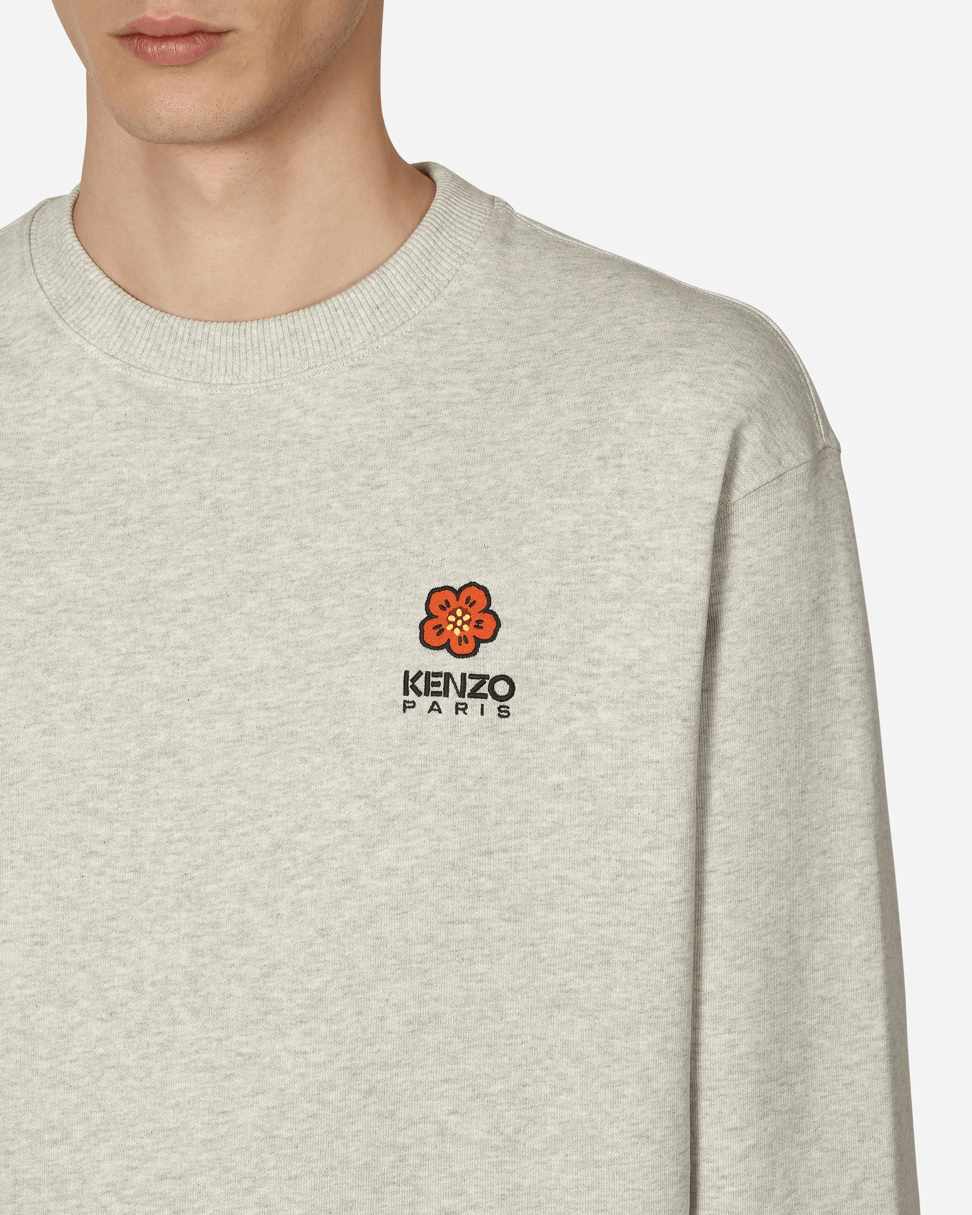 'Boke Flower' Crest Classic Crewneck Sweatshirt Grey