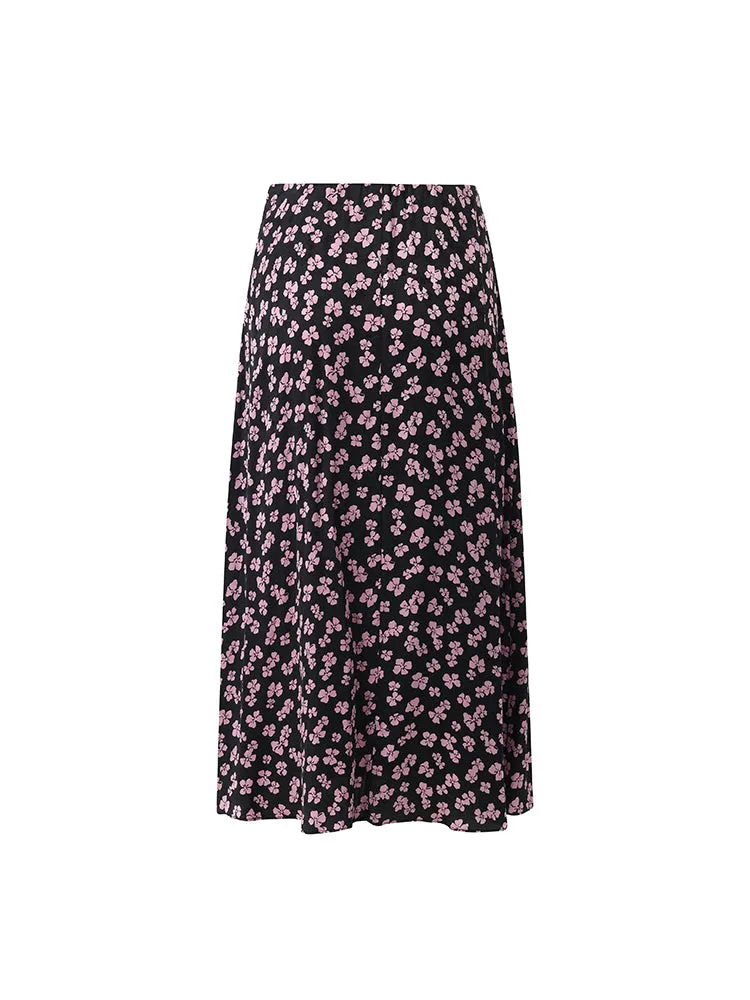 Bowknot Printed Mermaid Women Half Skirt