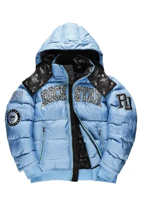 Boys Bronx Baby Blue Heavy Puffer Jacket