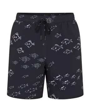 Brioni Quick Dry Barracuda Swim Shorts (Black Navy)