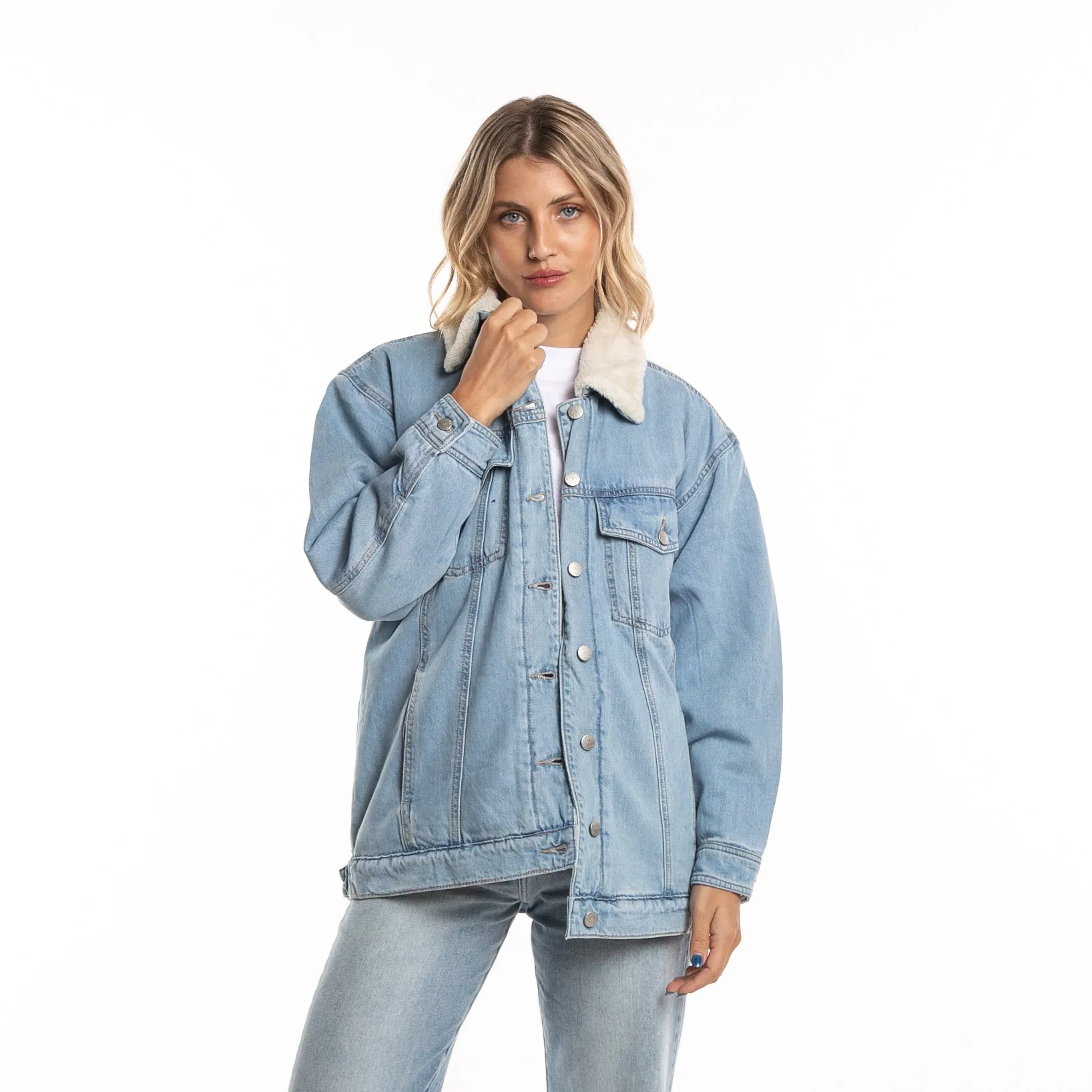 Campera Liviana Rusty Denim Trucker Jacket