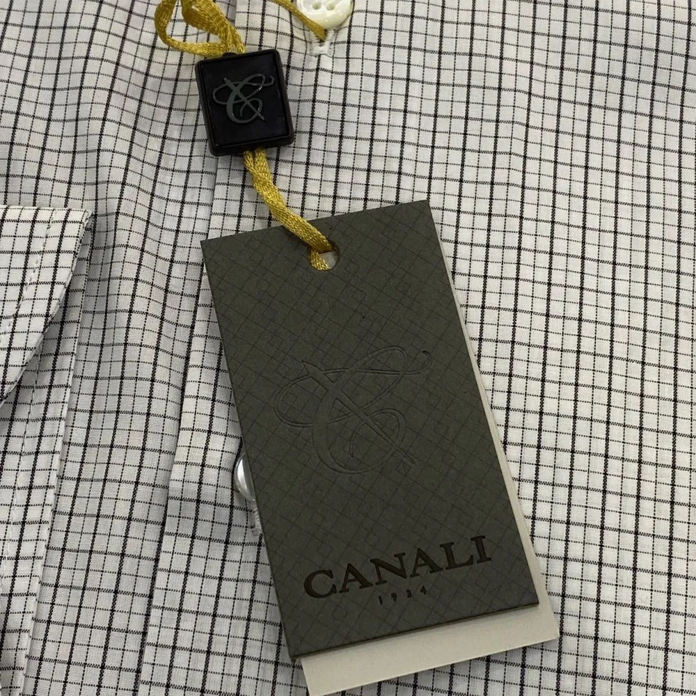 Canali Checked Modern Fit Shirt