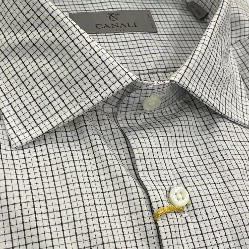 Canali Checked Modern Fit Shirt