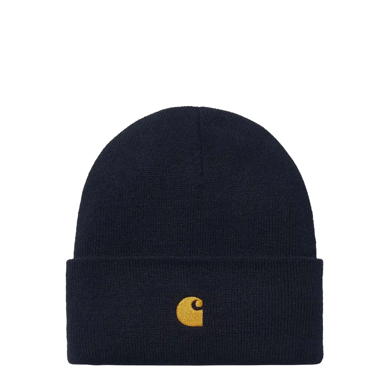 Carhartt WIP Chase Beanie Dark Navy / Gold