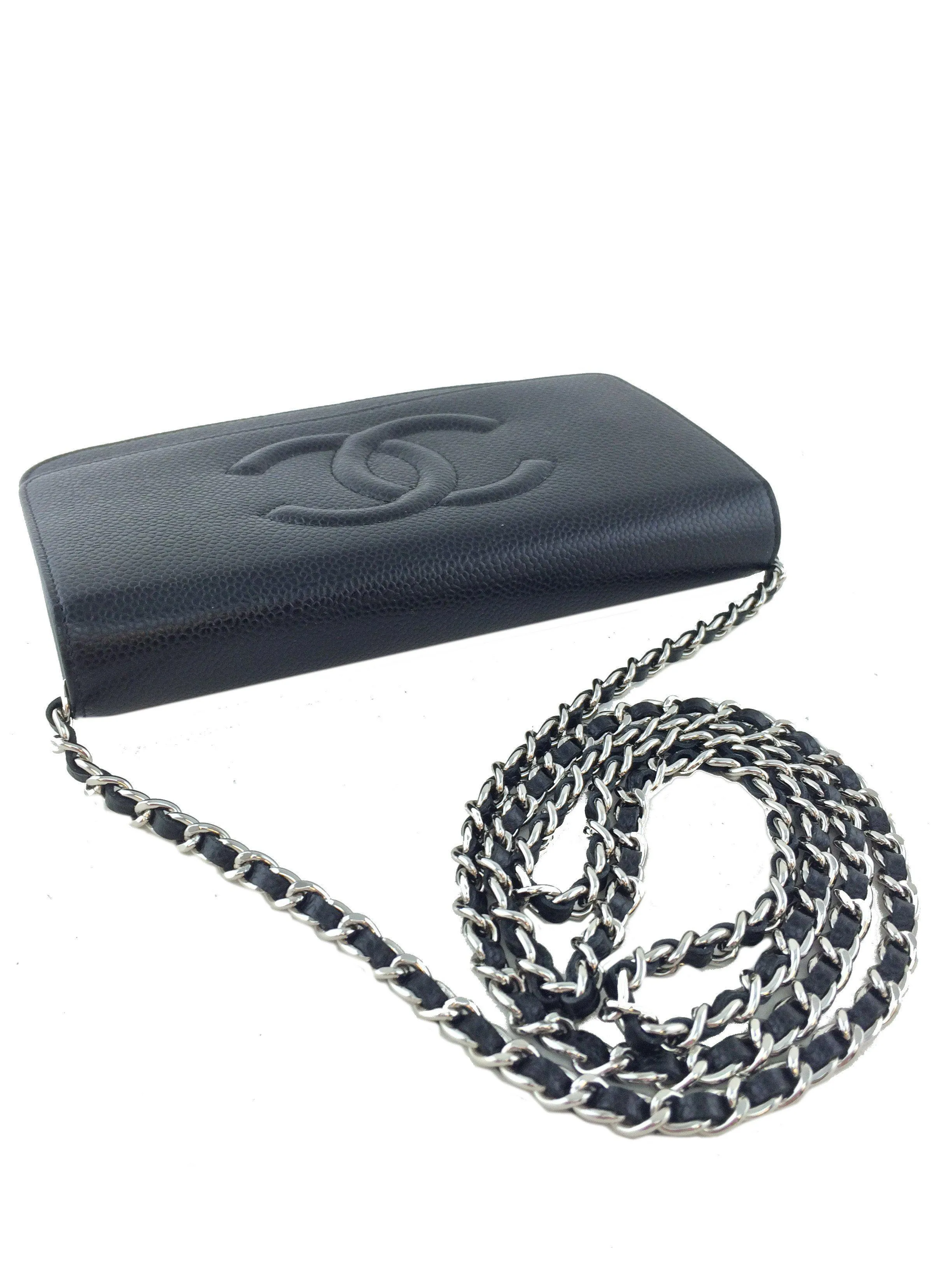 Chanel Caviar Wallet on Chain WOC Timeless Crossbody Bag