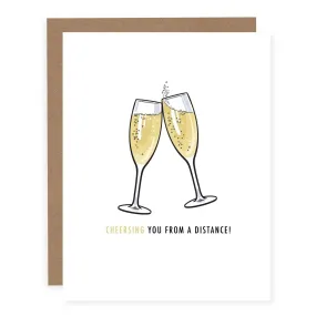 Cheersing You From a Distance | Greeting Card