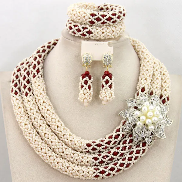 Chunky Gold Crystal Beads Women Necklace Bridal Fashion Jewelry