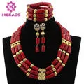 Chunky Gold Crystal Beads Women Necklace Bridal Fashion Jewelry