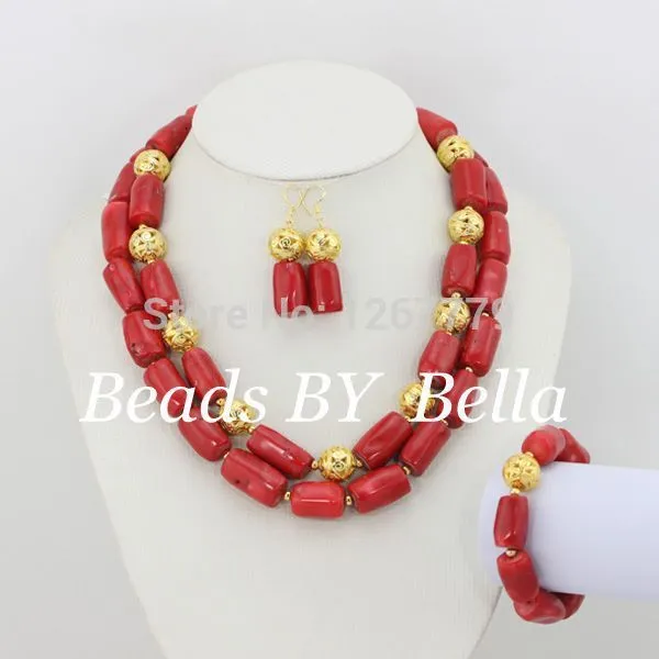 Chunky Gold Crystal Beads Women Necklace Bridal Fashion Jewelry