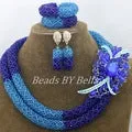 Chunky Gold Crystal Beads Women Necklace Bridal Fashion Jewelry